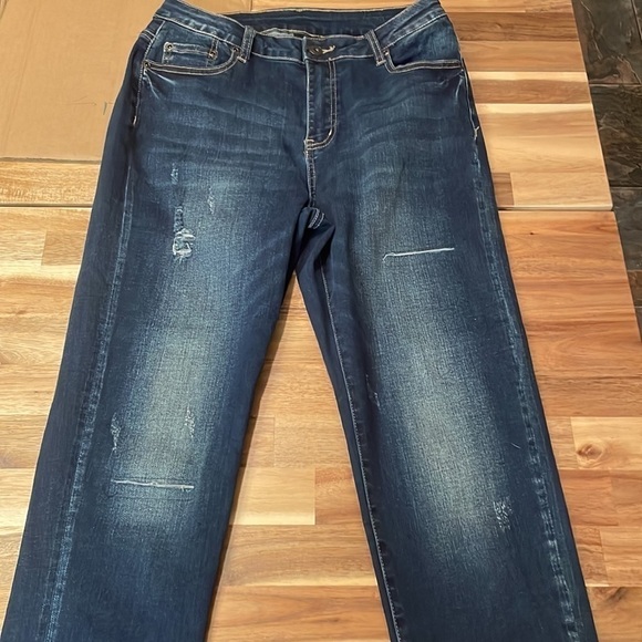 Orange Fashion Village High Rise Distressed Jeans - Picture 8 of 8